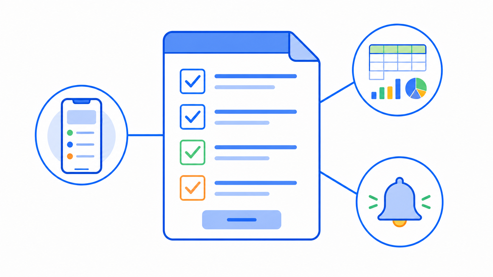 docentes recopilando información con Forms